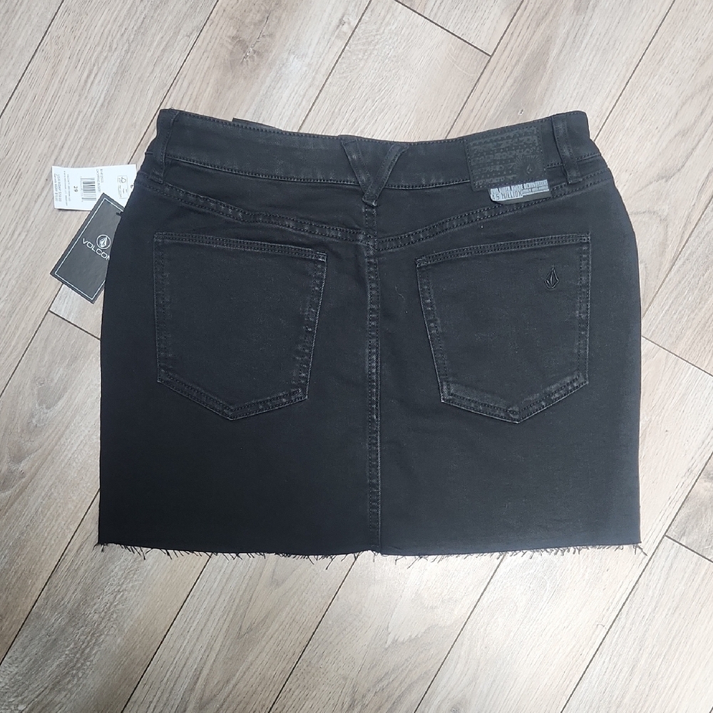 Volcom Women's Black Denim Skirt